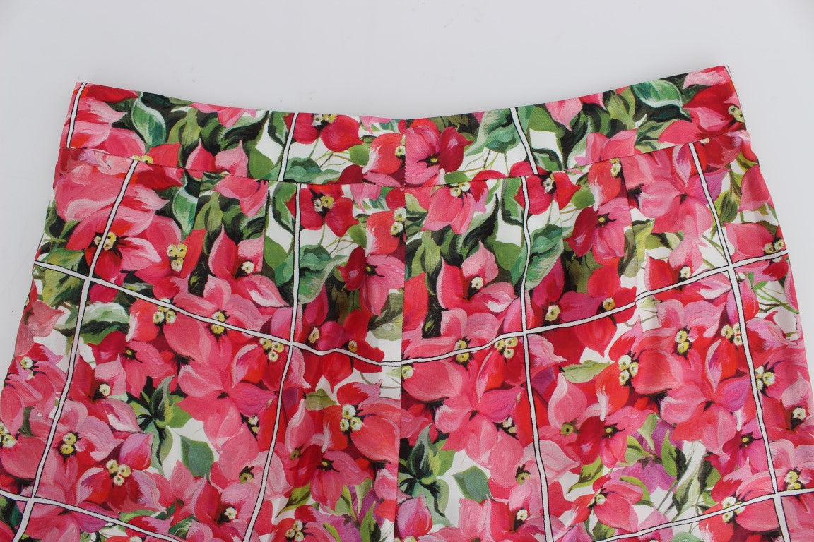 Dolce & Gabbana Multicolor Floral Caprihose Shorts