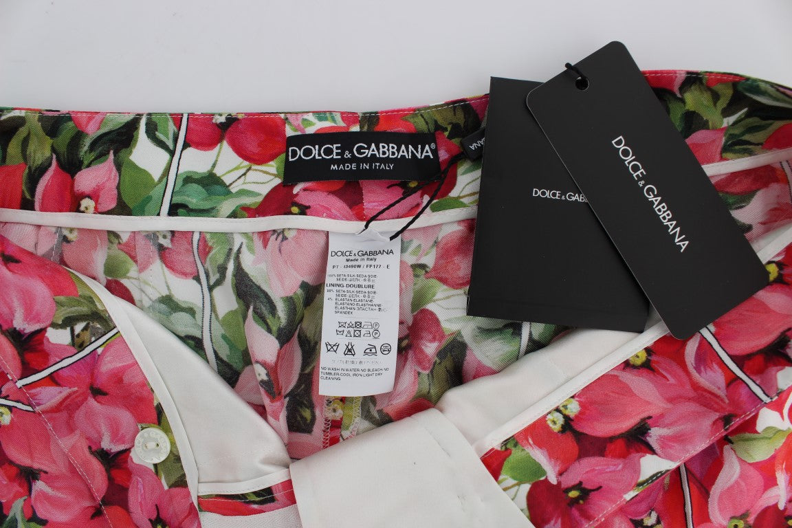 Dolce & Gabbana Multicolor Floral Caprihose Shorts