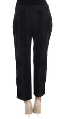 Dolce & Gabbana Zwarte Katoenen Stretch Torero Capri Broek