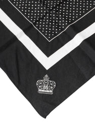 Dolce & Gabbana Zwart Katoenen Zakdoek met Polka Dots