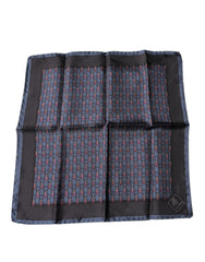 Dolce & Gabbana Donkerblauwe Kevers Vierkante Zakdoek Sjaal