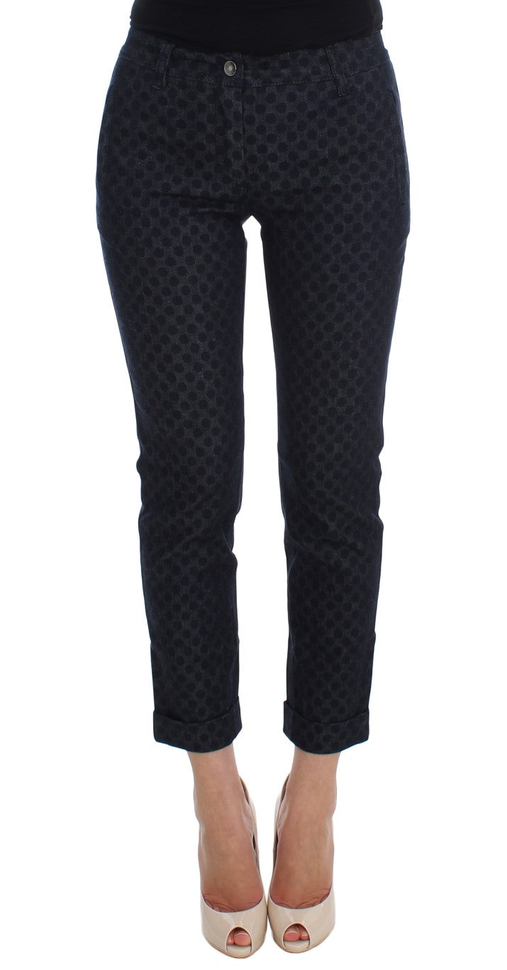 Dolce & Gabbana Polka Dotted Slim Capri Jeans