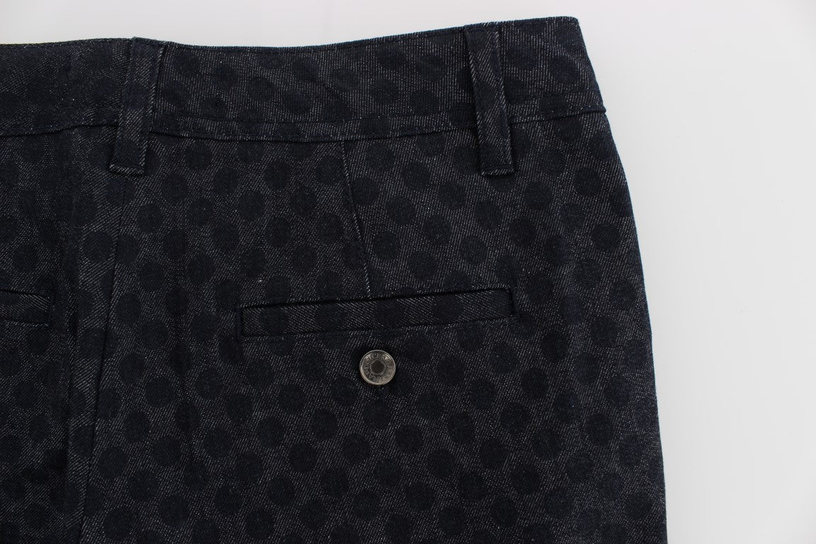 Dolce & Gabbana Polka Dotted Slim Capri Jeans