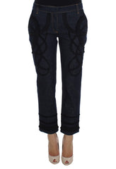 Dolce & Gabbana Blauwe Denim Katoenen CAPRI Torero Jeans