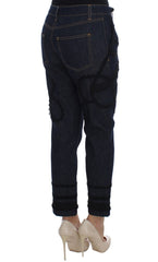 Dolce & Gabbana Blauwe Denim Katoenen CAPRI Torero Jeans