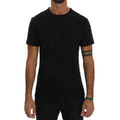 Daniele Alessandrini Black Cotton T-Shirt