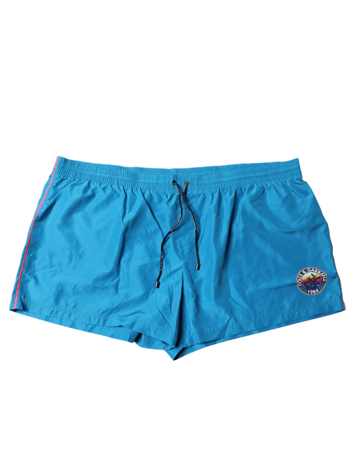 Dolce & Gabbana Türkise Logo-Strandshorts 2-teilige Bademode