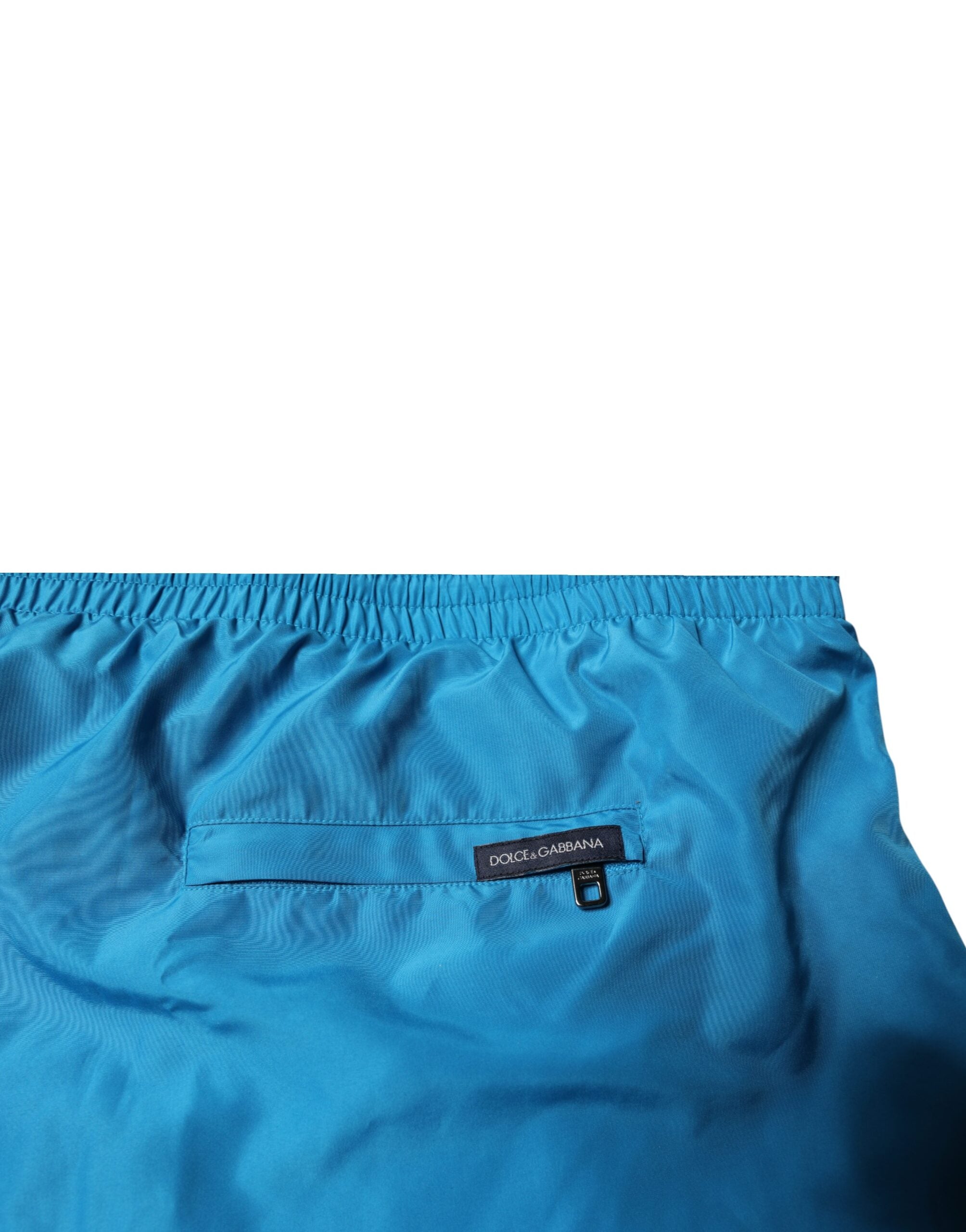 Dolce & Gabbana Türkise Logo-Strandshorts 2-teilige Bademode