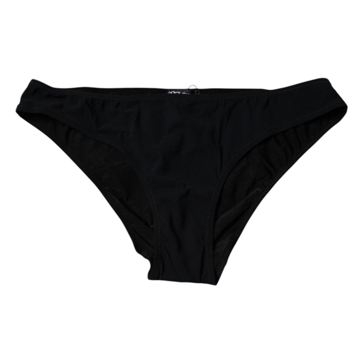 Dolce & Gabbana Schwarzer Slip aus Nylon-Stretch mit mittlerer Bundhöhe