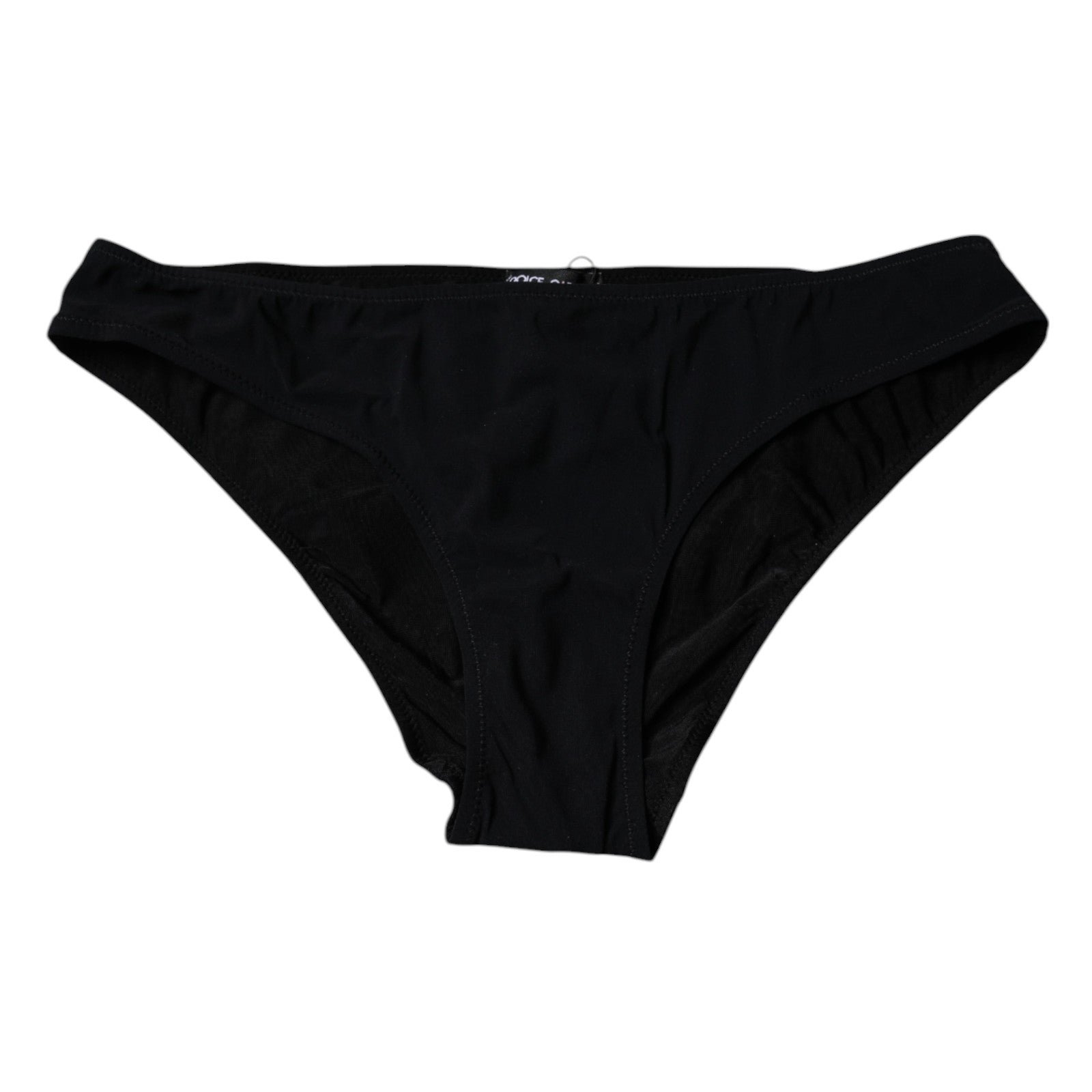 Dolce & Gabbana Schwarzer Slip aus Nylon-Stretch mit mittlerer Bundhöhe