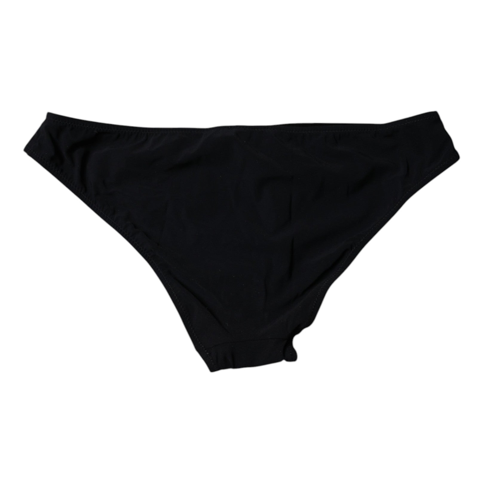 Dolce & Gabbana Schwarzer Slip aus Nylon-Stretch mit mittlerer Bundhöhe