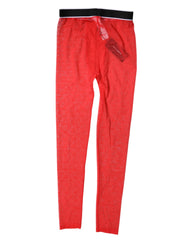 Dolce & Gabbana Rote Logo-Spitzen-Dessous-enge Hose Unterwäsche