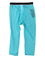 Dolce & Gabbana Light Blue DG Logo Nylon Cropped Tights Unterwäsche
