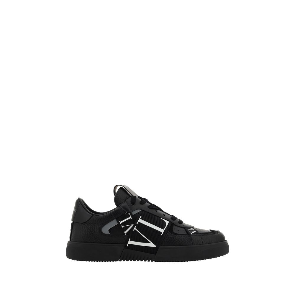 Valentino Garavani Schwarze Leder-Sneaker VL7N