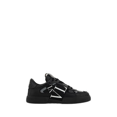 Valentino Garavani Schwarze Leder-Sneaker VL7N