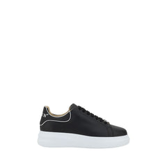Philipp Plein Zwarte Kalfsleren Bos Taurus Lage Sneakers