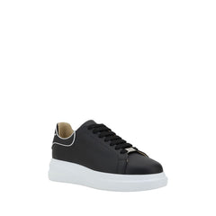 Philipp Plein Zwarte Kalfsleren Bos Taurus Lage Sneakers