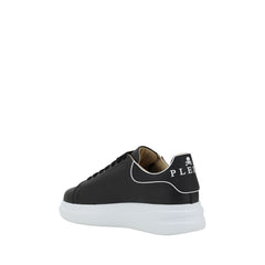 Philipp Plein Zwarte Kalfsleren Bos Taurus Lage Sneakers
