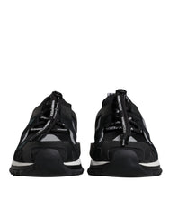 Dolce &amp; Gabbana Sorrento Trekking-Sneakers aus schwarzem Mesh