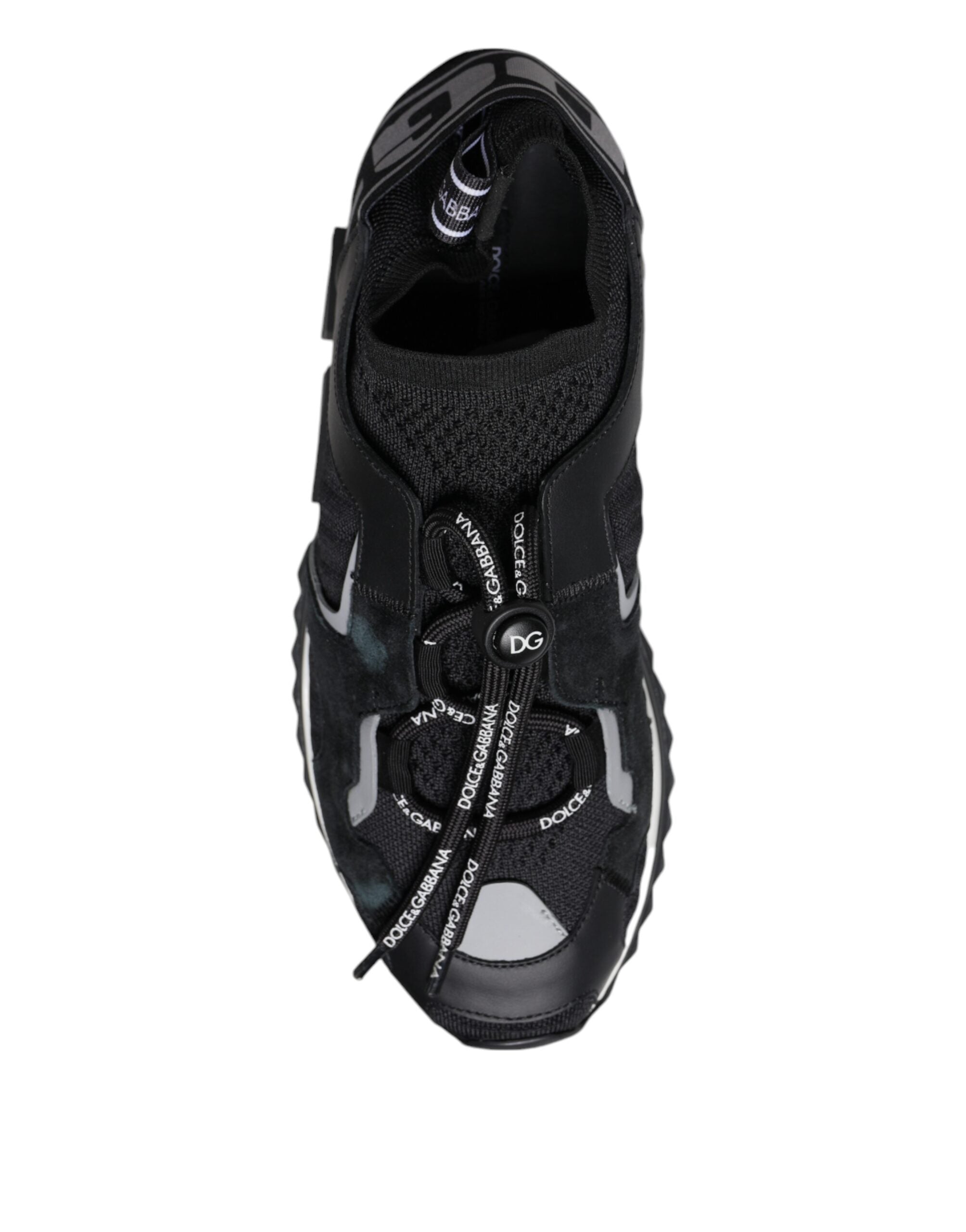 Dolce &amp; Gabbana Sorrento Trekking-Sneakers aus schwarzem Mesh