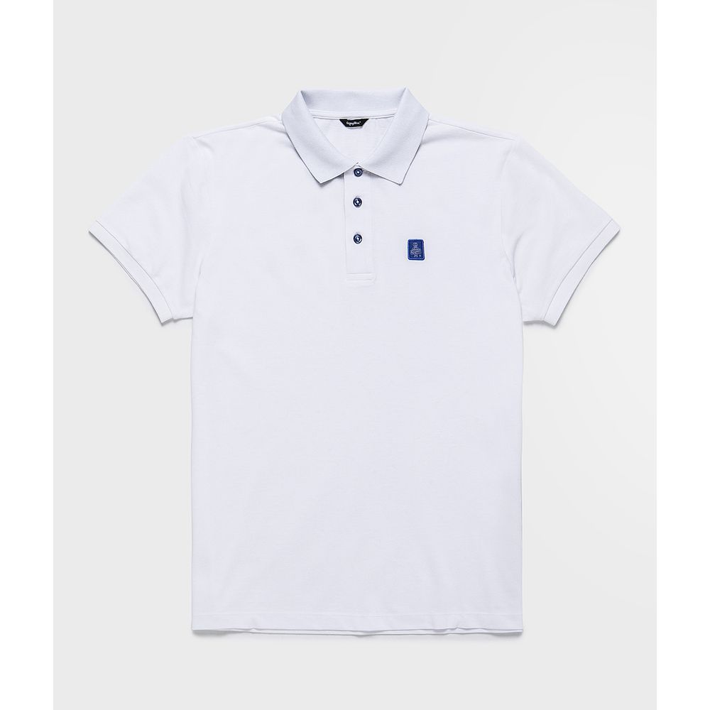 Refrigiwear White Cotton Polo Shirt