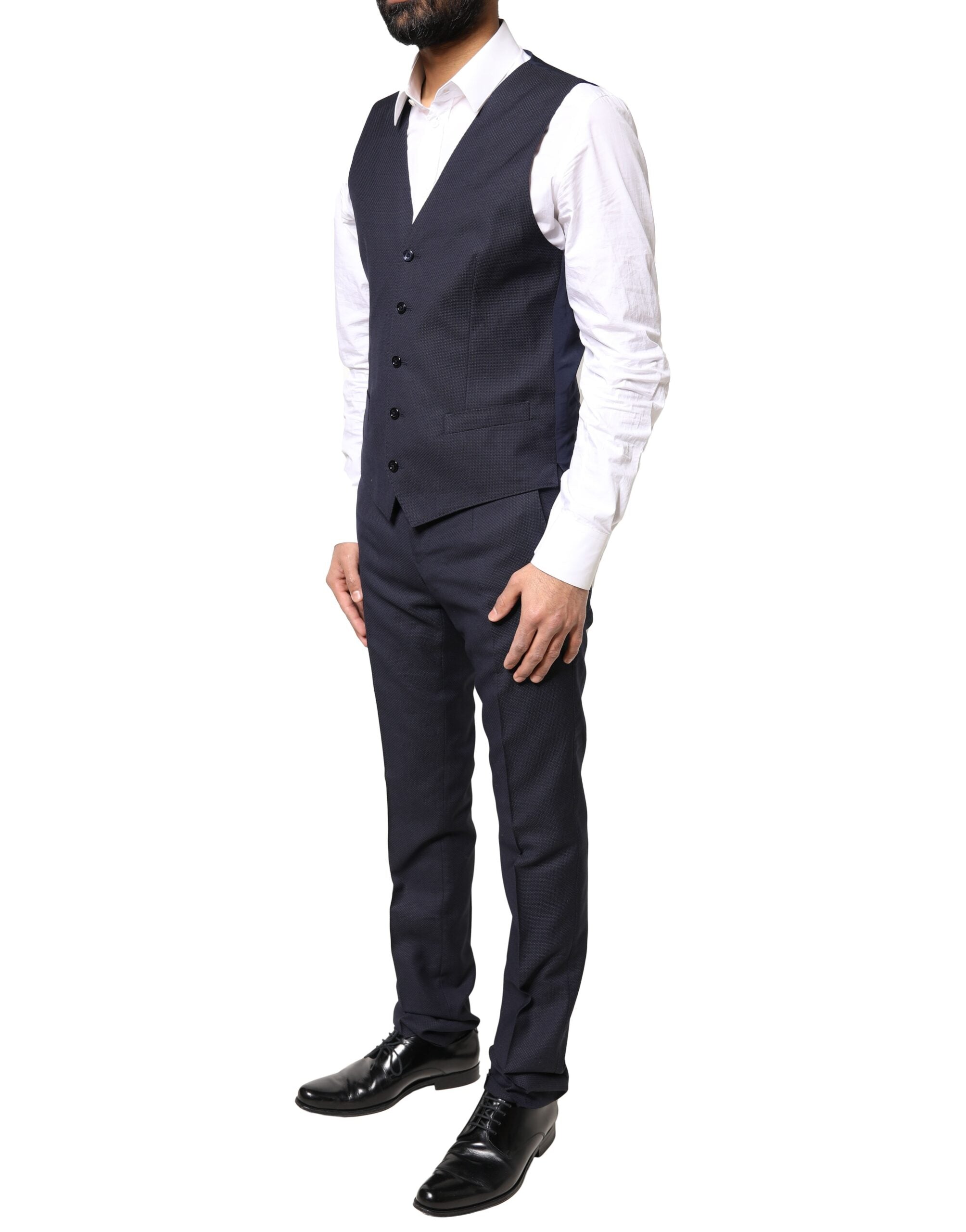 Dolce & Gabbana Black Fantasy MARTINI 3 Piece Formal Suit