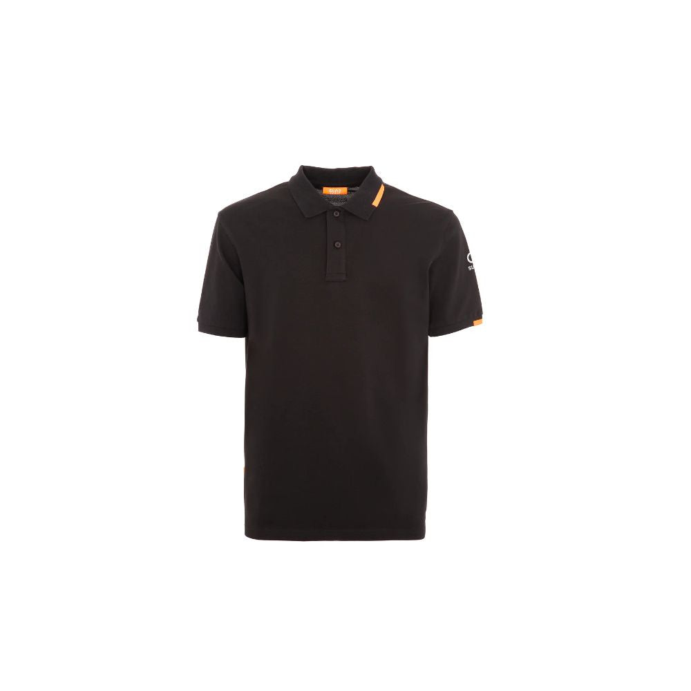 Suns Black Cotton Polo Shirt