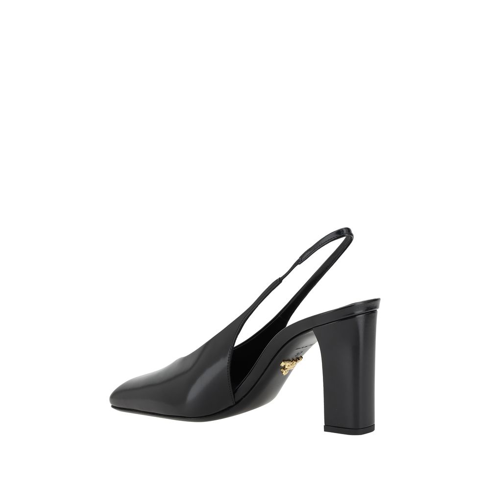 Prada Zwarte Kalfsleren Pumps