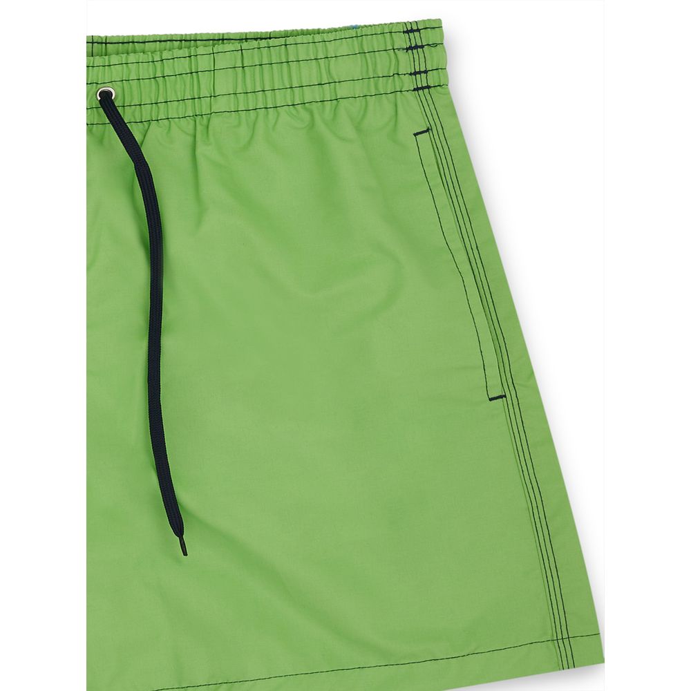 Malo Grüne Polyester-Badeshorts