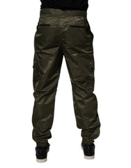 Dolce & Gabbana Donkergroene Nylon Cargobroek