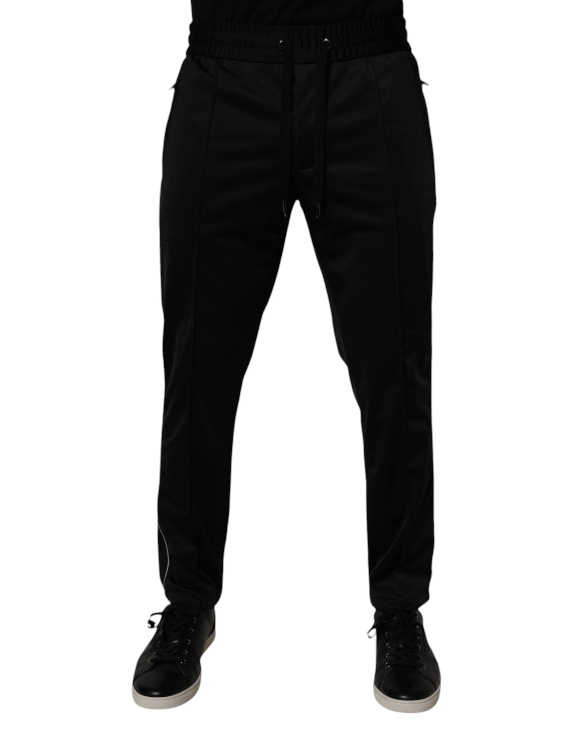 Dolce & Gabbana Zwarte Polyester Heren Joggingbroek