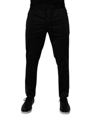 Dolce & Gabbana Zwarte Polyester Heren Joggingbroek