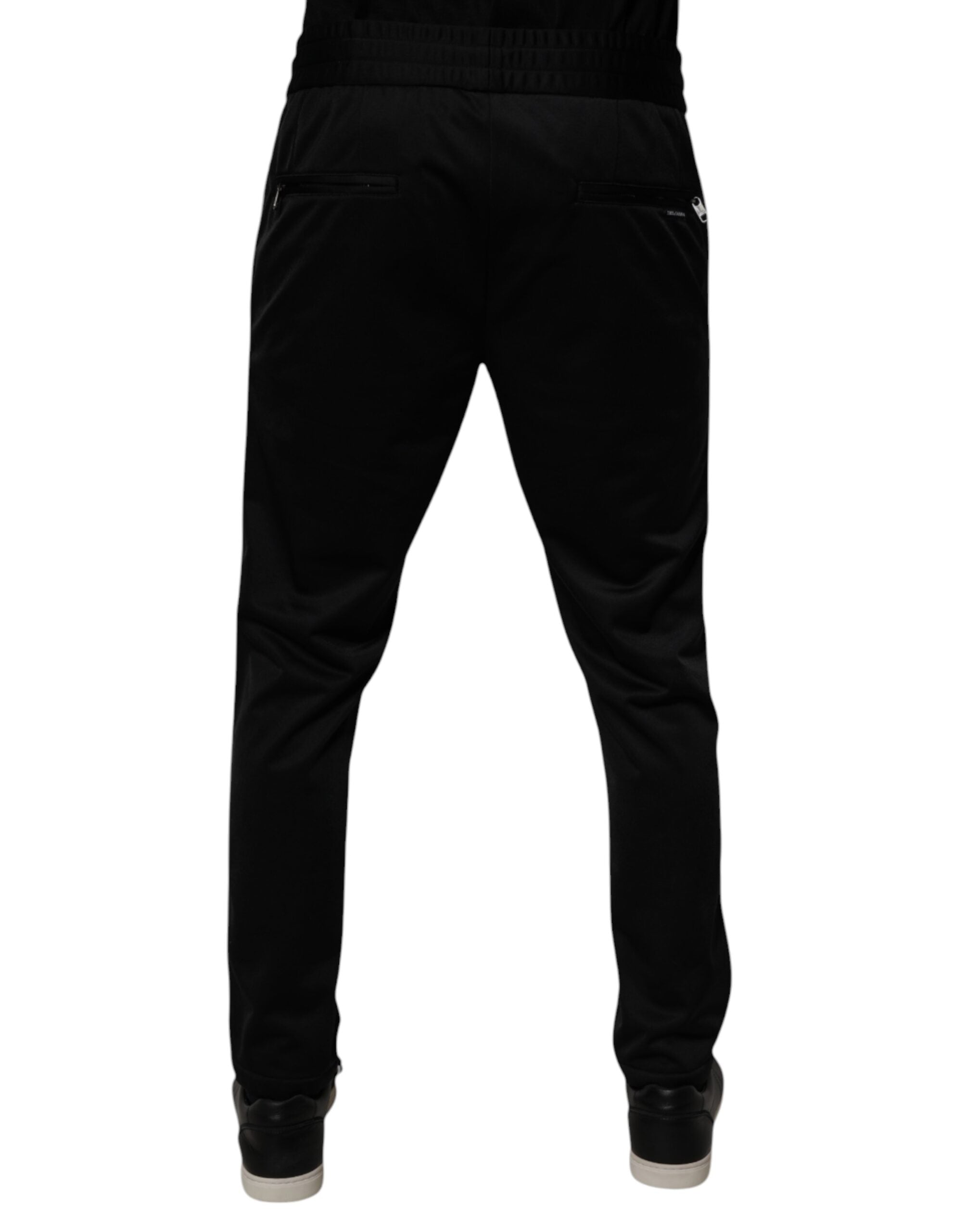 Dolce & Gabbana Zwarte Polyester Heren Joggingbroek