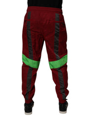 Dolce & Gabbana Bordeauxrode Nylon Joggingbroek voor Heren