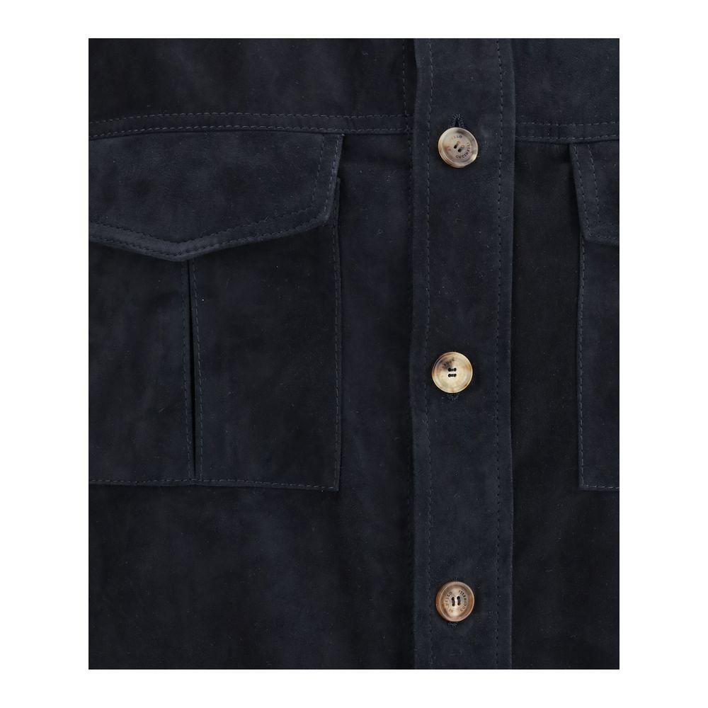 Brunello Cucinelli Hemdjacke aus Wildleder