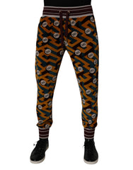 Dolce &amp; Gabbana – Jogginghose mit mehrfarbigem Logo und Monogramm