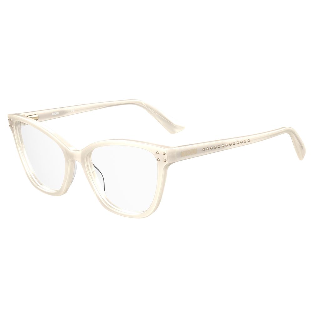 Moschino Crèmekleurige Acetaat Bril (Montuur)