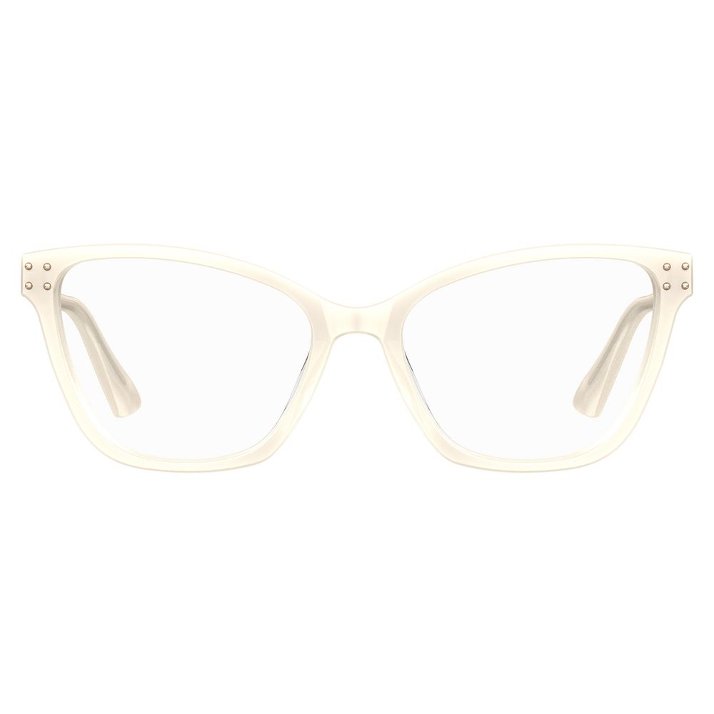 Moschino Crèmekleurige Acetaat Bril (Montuur)