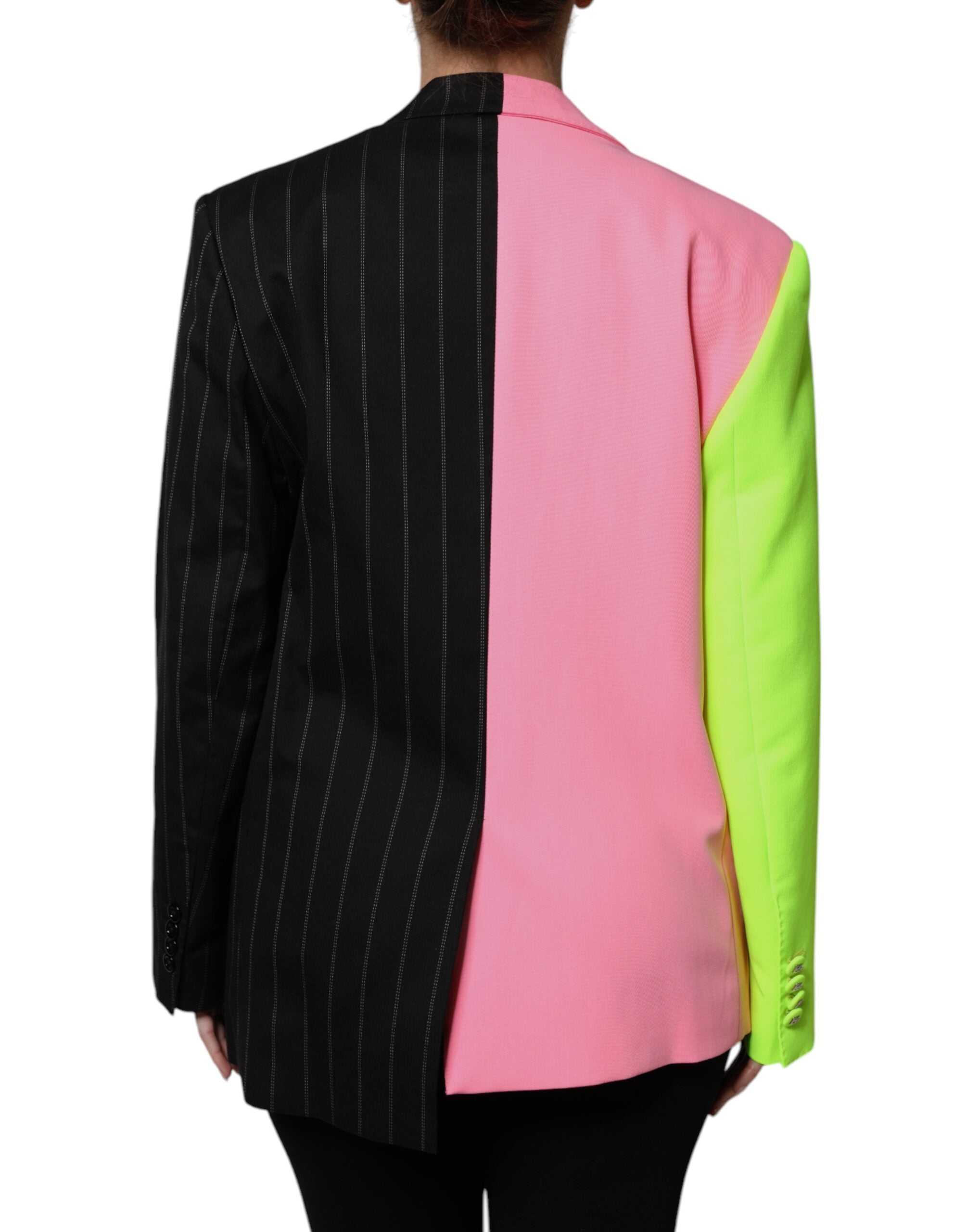 Dolce & Gabbana Mehrfarbige Patchwork-Verzierte Manteljacke