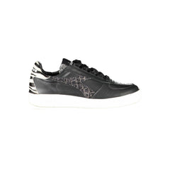 Diadora Zwarte Leren Dames Sneaker