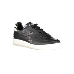 Diadora Zwarte Leren Dames Sneaker