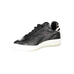 Diadora Zwarte Leren Dames Sneaker
