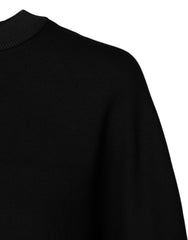 Dolce & Gabbana Schwarzes Baumwoll-Sweatshirt mit Rundhalsausschnitt