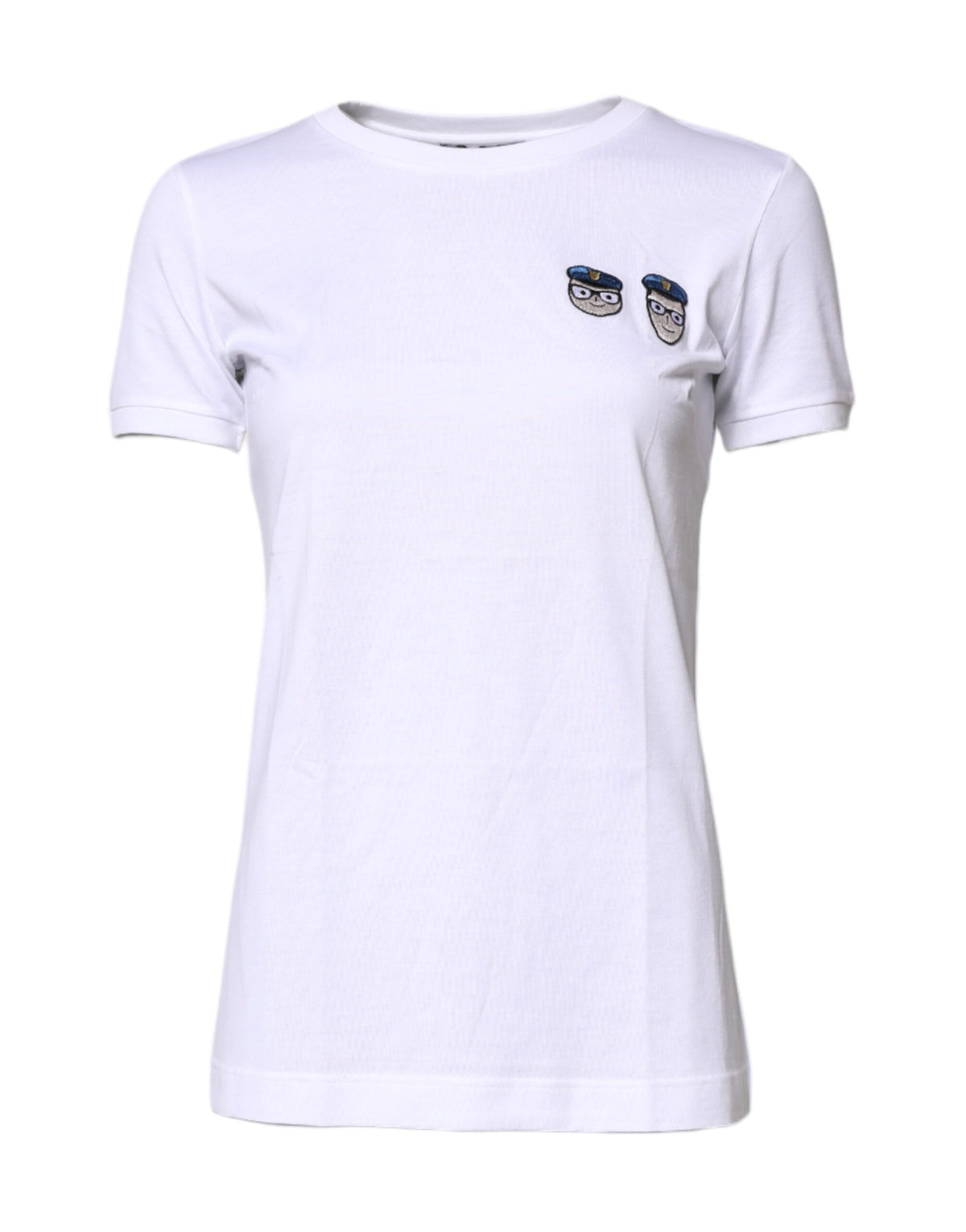 Dolce & Gabbana Weißes #DGFamily Baumwoll T-Shirt mit Rundhalsausschnitt