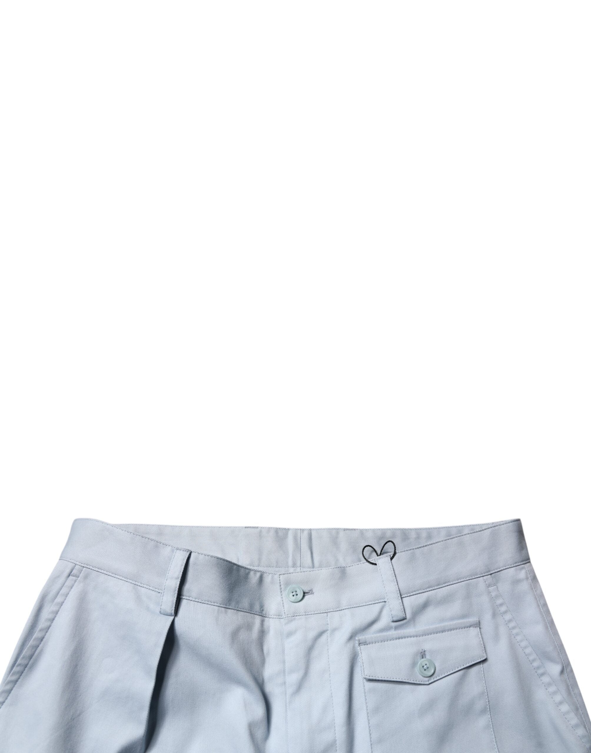 Dolce & Gabbana Light Blue Cargohose aus Baumwolle mit schmal zulaufendem Bein