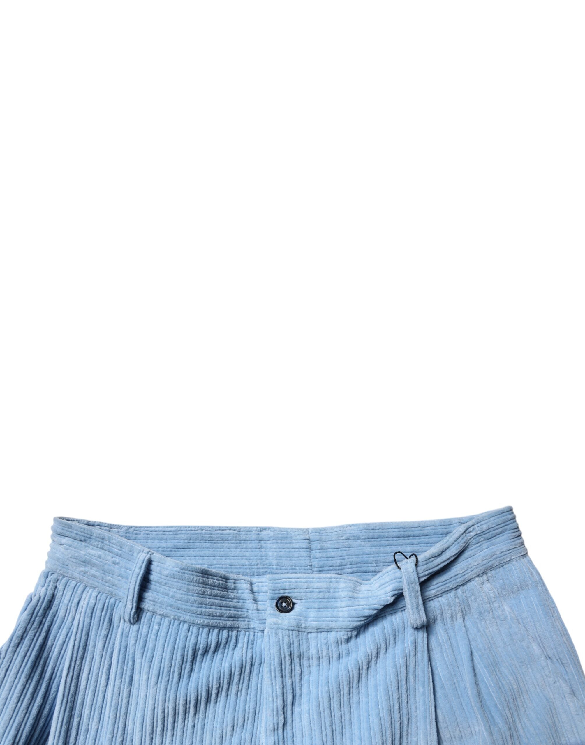 Dolce & Gabbana Light Blue Jeans aus Kordsamt-Baumwolle im Skinny-Schnitt