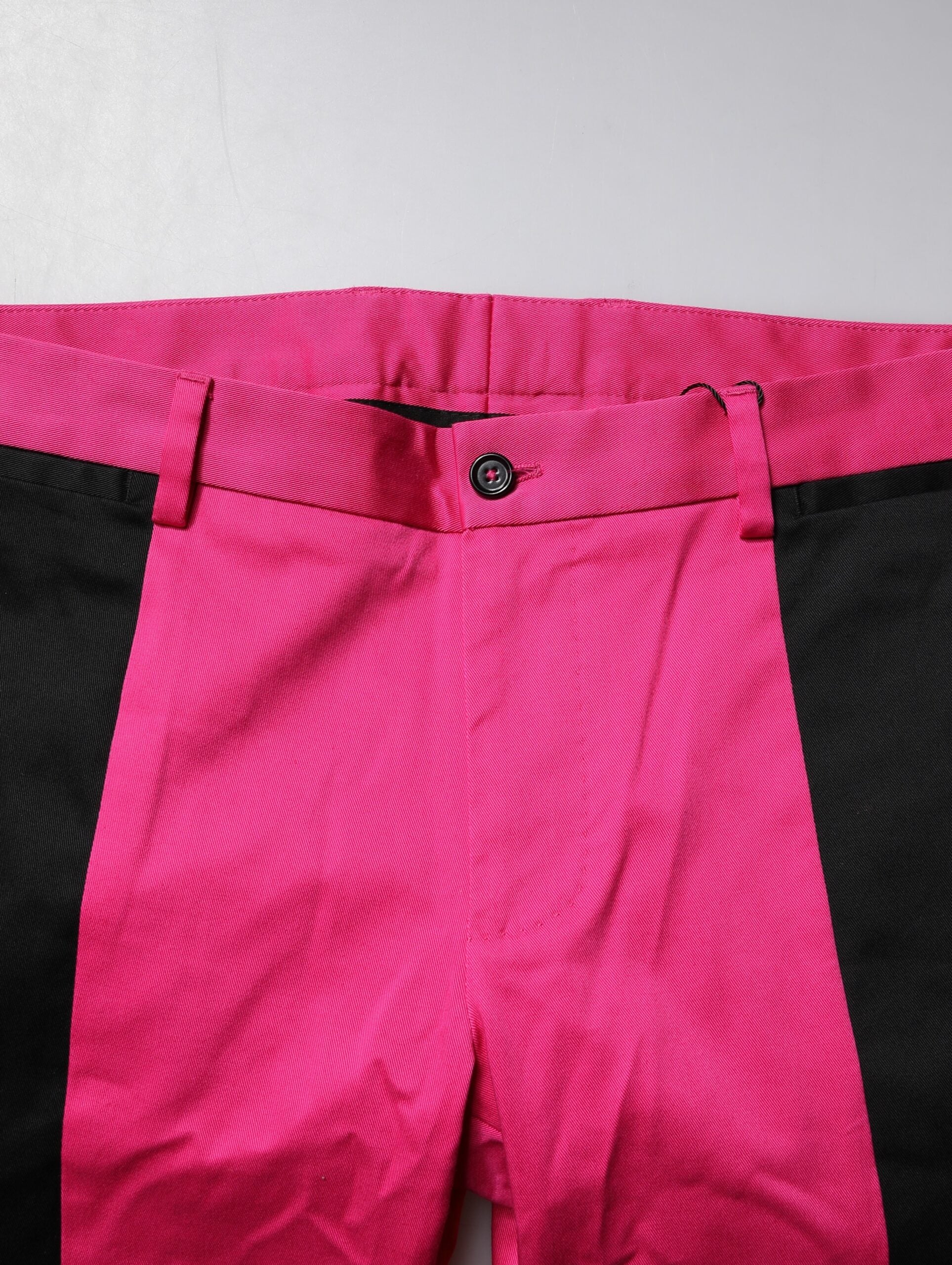 Dolce & Gabbana Pink Black Stripe Slim Fit Herren Anzughose