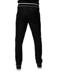 Dolce & Gabbana Schwarze Jogginghose mit mittlerer Bundhöhe für Herren