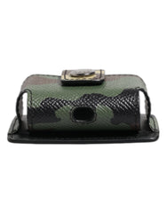 Dolce & Gabbana AirPods-Etui aus mehrfarbigem Tarnleder