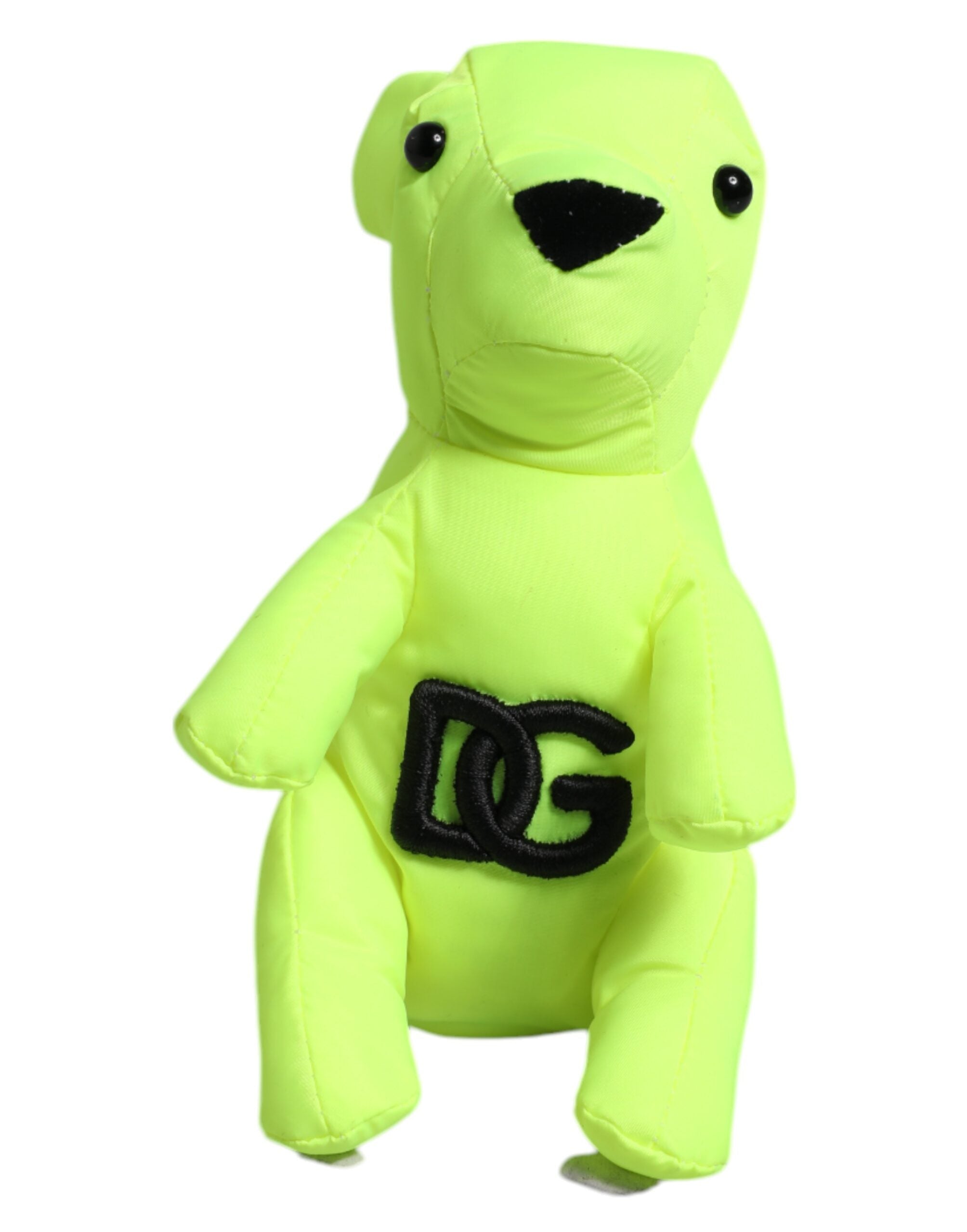 Dolce & Gabbana Schlüsselanhänger mit grünem Bär und gesticktem Logo